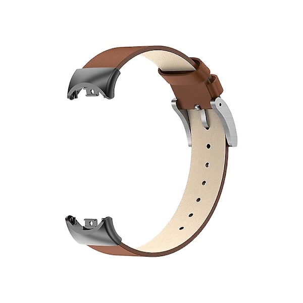 Läderarmband för Xiaomi Mi Band 8 Brown