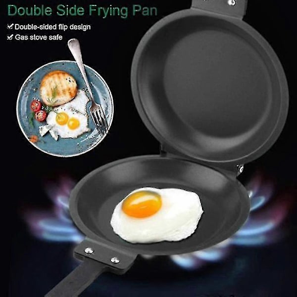 Dobbeltsidet Stegepande Non-stick Keramisk Flip Stegepande Pandekage Maker Husholdningskøkken
