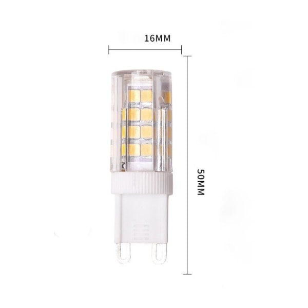 G9 LED dæmpbar, 5W 230V svarende til 40W halogen, 6-pakning