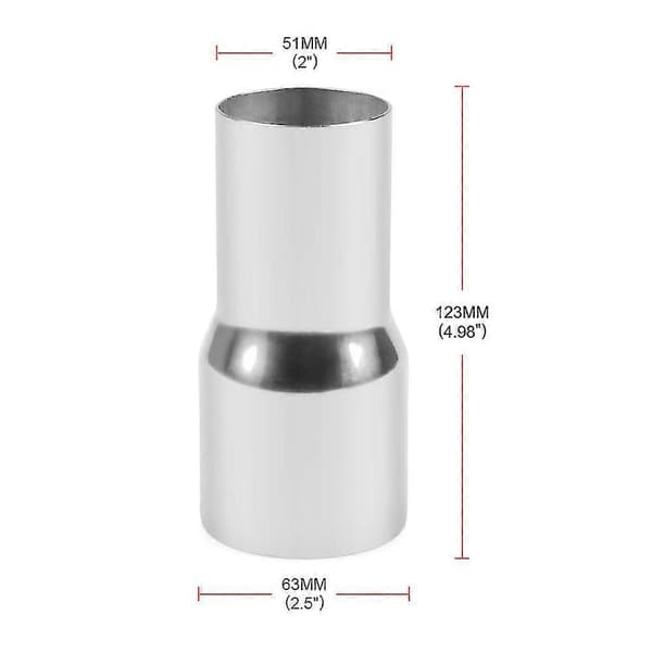 Universell Modifierad Rostfri Avgasrörskoppling Röradapter Reduceringsdel 57MM/76MM