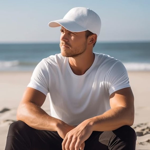 Almindelig Baseball Cap Snapback til Mænd - Klassisk Justerbar Sport Casual Solskygge Hat