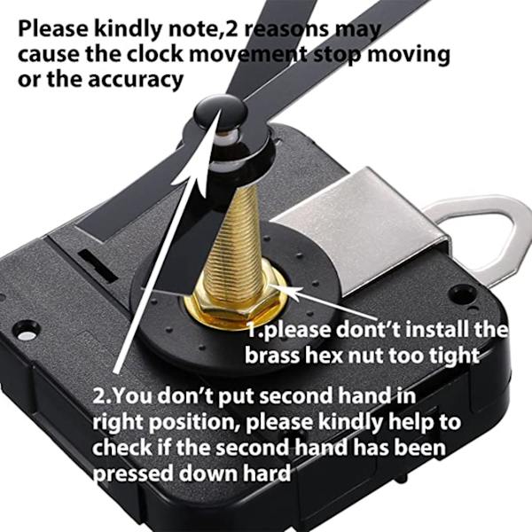 28mm Lang Skaft Kvarts Urverk Mekanisme Klokke Reparasjonssett Klokke Mekanisme Erstatning Diy Mo