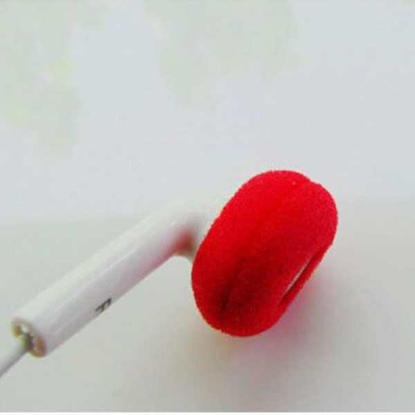 Øreputer for in-ear hodetelefoner 5 par Red