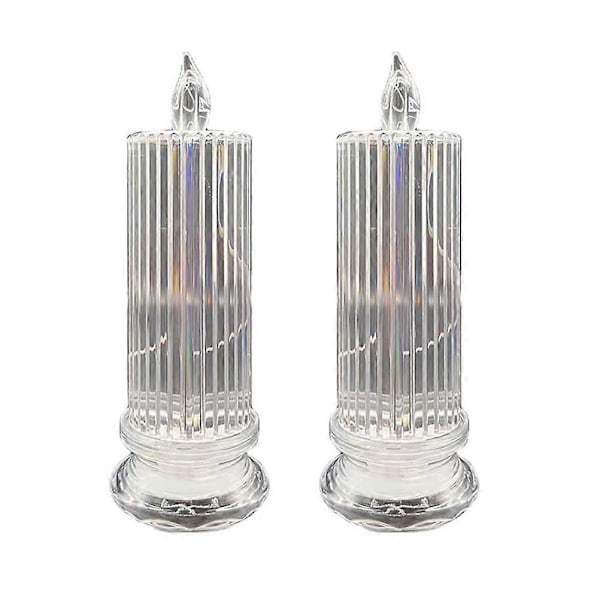 2 stk. LED Lys Elektriske Vindueslys LED Lys Lysestager