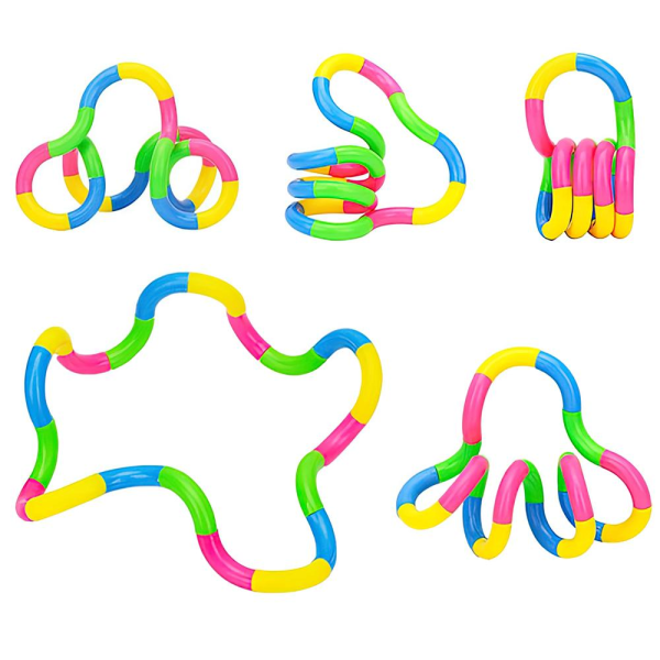 2-pack Tangle Twist Fidget-leksak / Sensorisk leksak flerfärgad