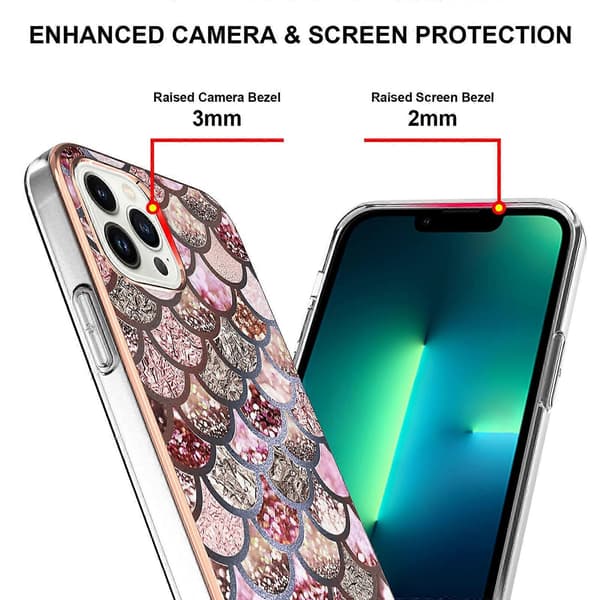 Elektroplettering TPU-deksel for iPhone 16 Pro