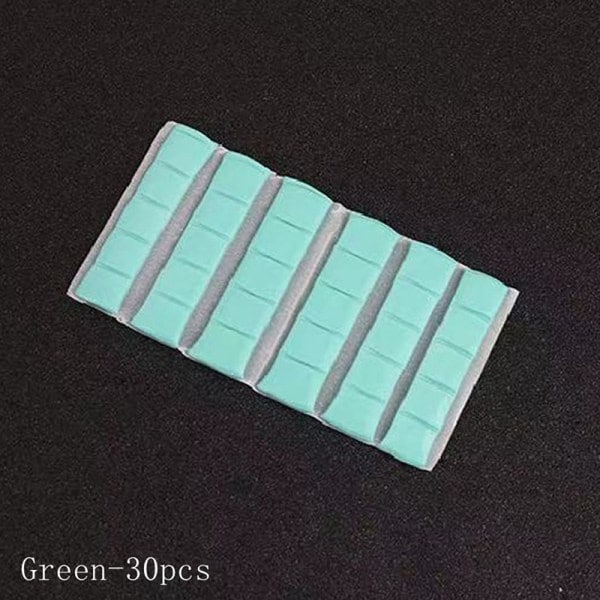 Nagelställ Sticky Adhesive Giftfri Plastlera Fix Lim Green 30PCS