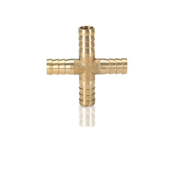 3mm-25mm Messinkiliitäjä Putkiliitäntäliitin Letku Tanko Kaasu Kupari Piikkinen Kytkentäliitin Liitäntäliitin Sovitin Putkiliittimet CROSS 6mm-6mm Barb
