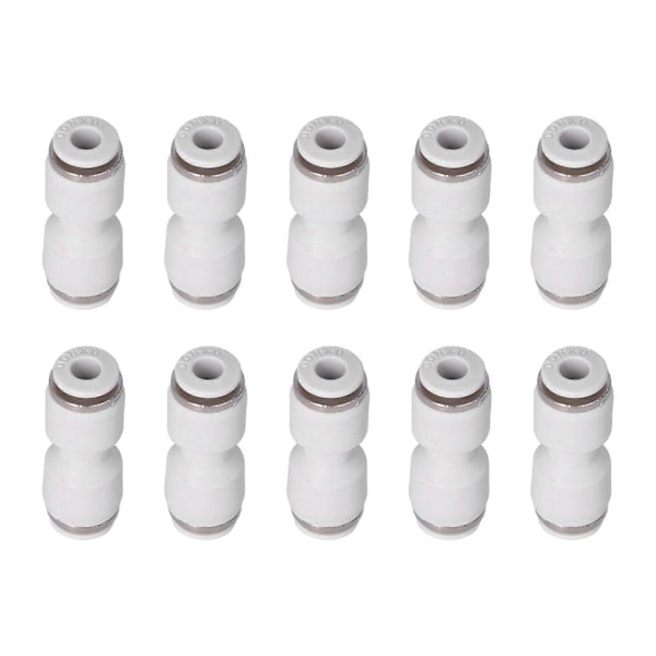 Pneumatisk Fittings Rørforbindelse Lige Push to Connect Fittings Forbinder Rør (PU1610stk )