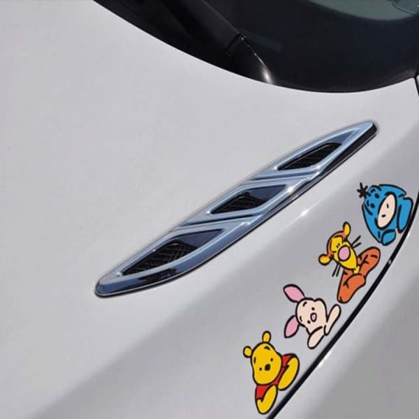 Bildekal Nalle Puh täcker repor 2 st