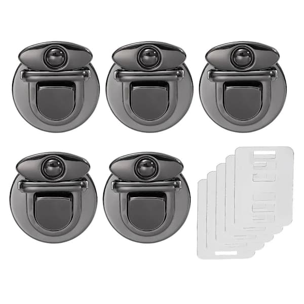 1/5 stk. taskelås Spænder 5 stk. SORT 5 stk. SORT 5 stk. Sort 5Pcs Black 5Pcs Black