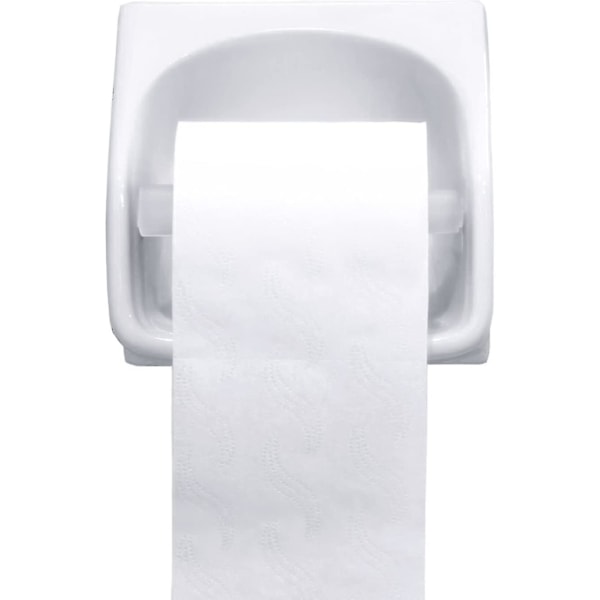 4 kpl WC-paperitelineen rullanvaihto-osat, muoviset, jousitetut (valkoinen)