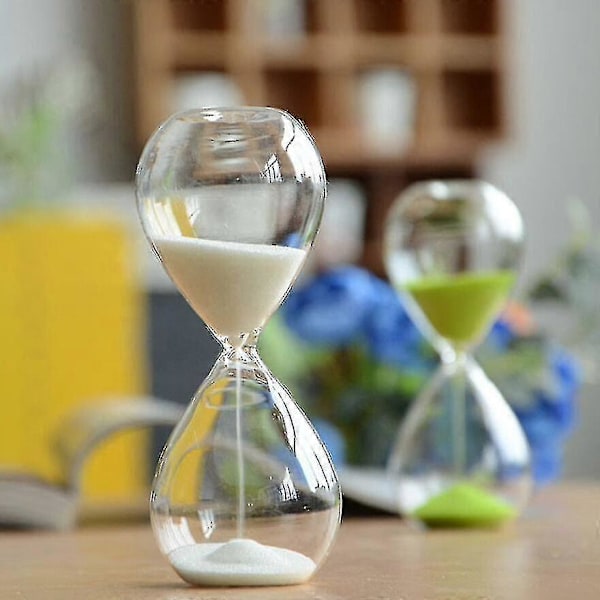 5/15/30/60 Minutter Nyt Nordisk Glas Dråbe Time Timeglas Timer Kreativ Boligindretning Håndværk Dekoration Valentinsdagsgave 60mins 9x24 cm Brown