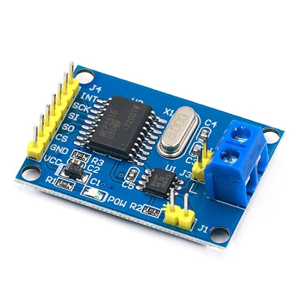 MCP2515 CAN-bussmodul TJA1050 Mottagare SPI för 51 DIY Kit Mikrokontrollerprogramrutin