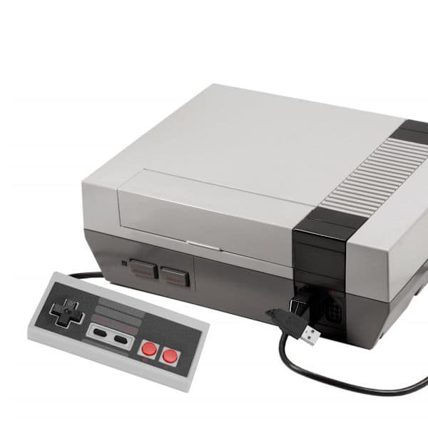 NES Mini Classic USB kablet spillkontroller grå original design