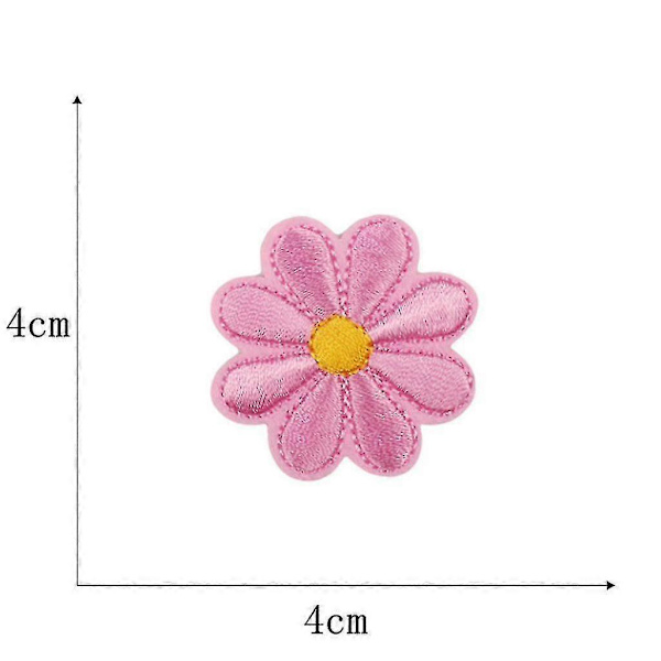 36 stk. Blomst Applikationer Patches Strygning Broderet Patches Blandet Farve Høj Kvalitet Cy 36 pieces