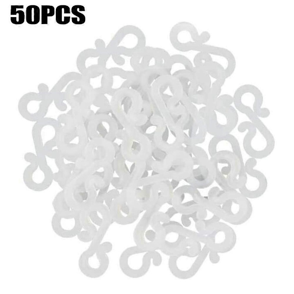 50 st Hängande Krokar Clips för Julgransprydnad Ljusslingor Inomhus/Utomhus 1 50Pcs