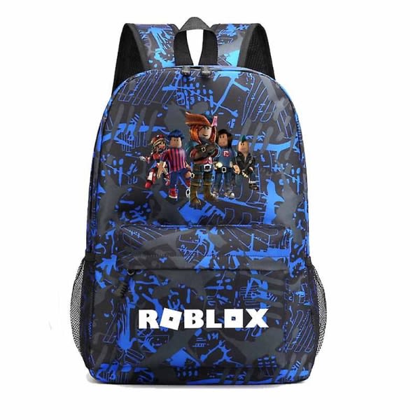 Roblox Game Surrounding Starry Sky Men and Women Ryggsekk Reiseveske Dataveske High School Student School Bag-9z suit