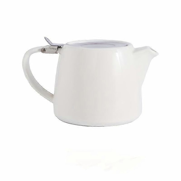 Autentisk japansk keramisk tekande | Rustfri stål infuser | Elegant og funktionel til eftermiddagste White