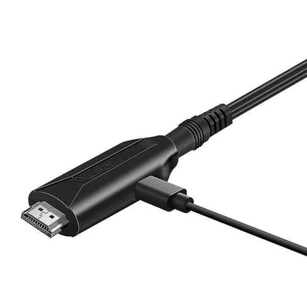 Hdmi til Scart-kabel 1 meter lang direkte forbindelse praktisk konvertering Fk