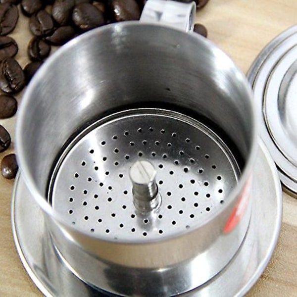 Rustfritt stål vietnamesisk stil Kaffe Drypp Pot Filter Vannkoker Infuser Kaffe Drypp Pot