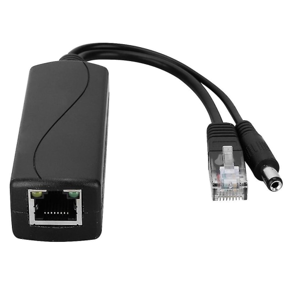 Poe Splitter 48v til 5v Microusb Power Over Ethernet Adapter Kabelinjektor DC5.5 2.1