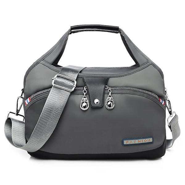 Stor Vandtæt & Tyverisikker Mode Håndtaske Kvinders Skuldertasker Light Lotus Grey