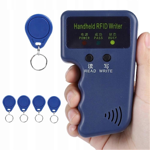 125kHz RFID-programmer, duplicerare, kopiera, skriva, läsa, ID-kortklonare & nyckel