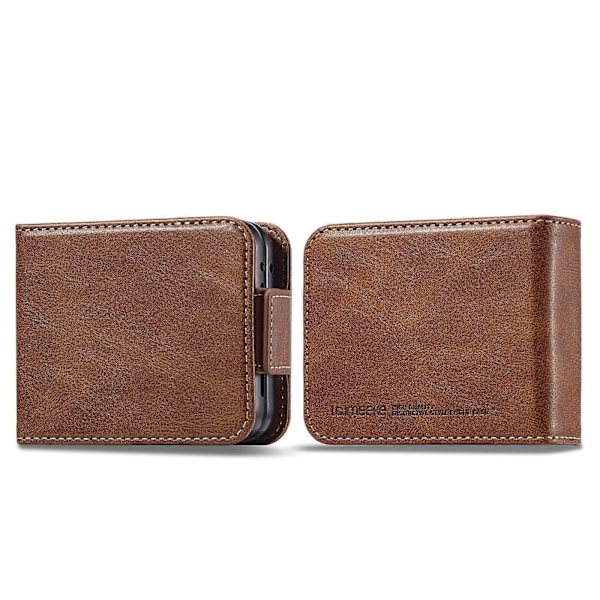 RFID-nahkainen puhelinkotelo Samsung Galaxy Z Flip5:lle Brown