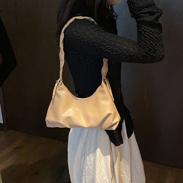 Tote Tasker Underarm Håndtaske HVID hvid white