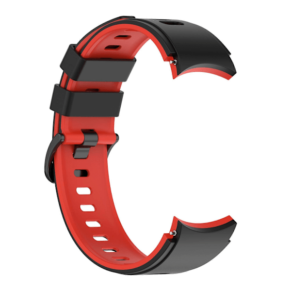 Armband kompatibelt med Samsung Galaxy Watch 4 Classic Black + Red