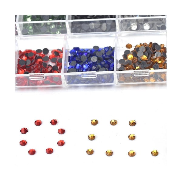 Hot Fix Rhinests Set Hot Fix Applikator Hot Fix Glas Rhinest Stryk-på-stav Eu-kontakt