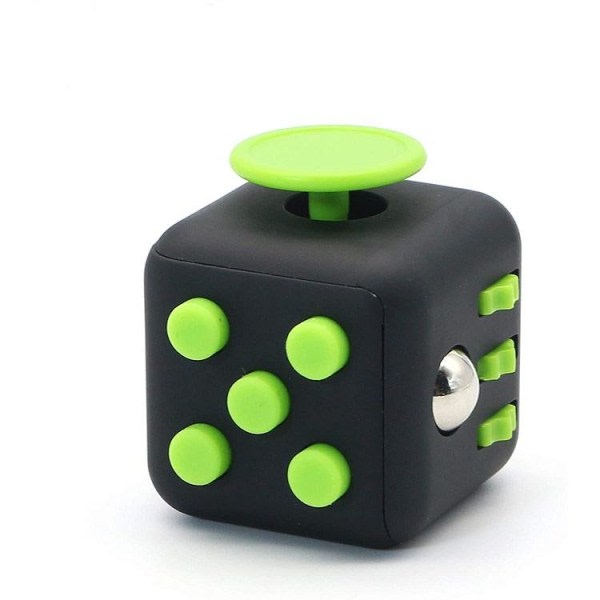 Fidget Cube - Grøn/Sort Flerfarvet