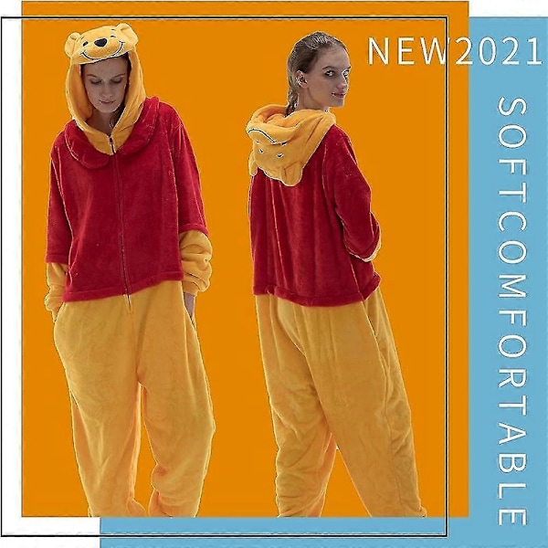 Cosusket Ihoa myötäilevät unisex-pyjamat Pooh S