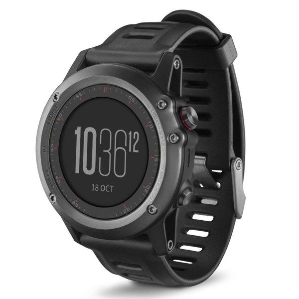 Ranneke Garmin Fenix ​​3 HR/6X GPS/5X Sapphire/Descent MK1 -kelloille Svart