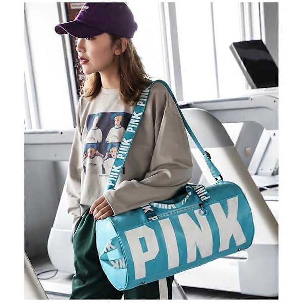 Rosa reiseveske for kvinner, treningsbag for fitness, stor kapasitet, vanntett, gym- og sportsbag rose red