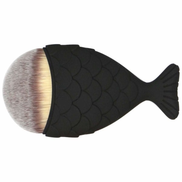 1 Pack Mermaid Tail Portable Makeup Brush Exquisite Fish Tail Sh