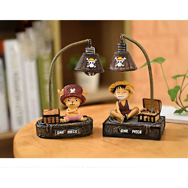 One Piece LED nattbordslampe Bordlampe Dekorasjon for barnerom eller stue