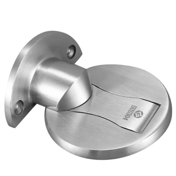Oppgrader Magnet Dørstopper Rustfritt stål Magnetisk Dørholder Toalett Glassdør Dørstopper Møbel