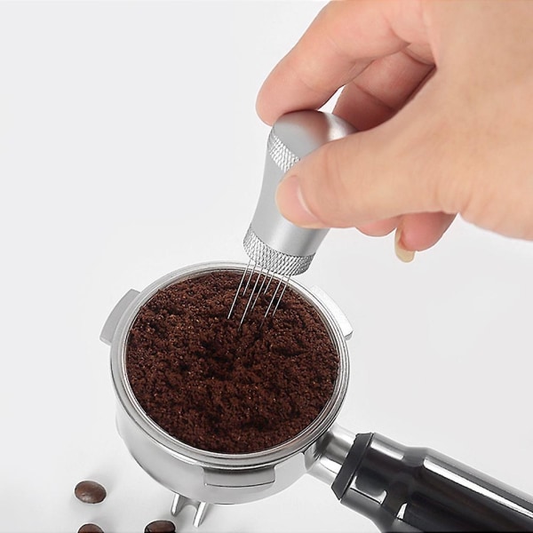 Wdt Tools, Espresso Omrörare Distributionsverktyg För Barista, 7 Nålar Espresso Kaffe Omrörare Med S