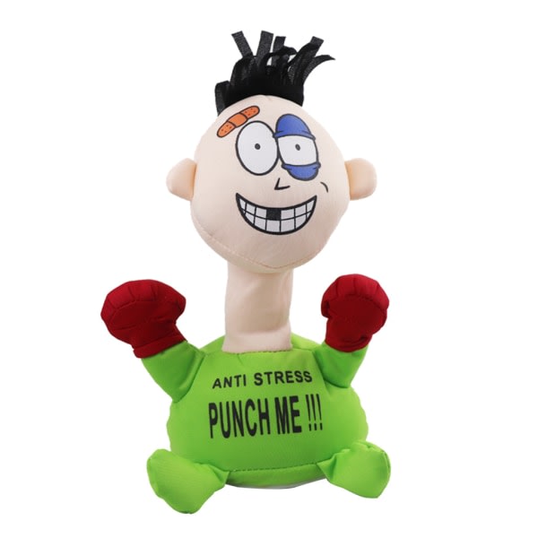 Färg Villain Toys Vent Screaming For Doll Stuffed Punch Punch Me For Doll Kort Stuffed Plysch, 5,12x3,15x9,06 tum Grön 0.16