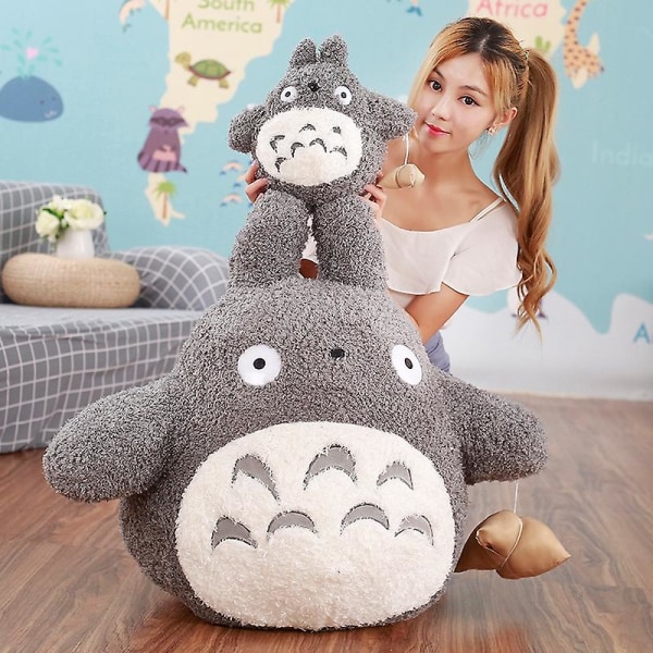 20-70 cm Jätte plysch Totoro Leksaker Tecknad Tonari Ingen Totoro plyschkudde Härliga fyllda dockor för barn Flickor Födelsedagspresenter 20cm
