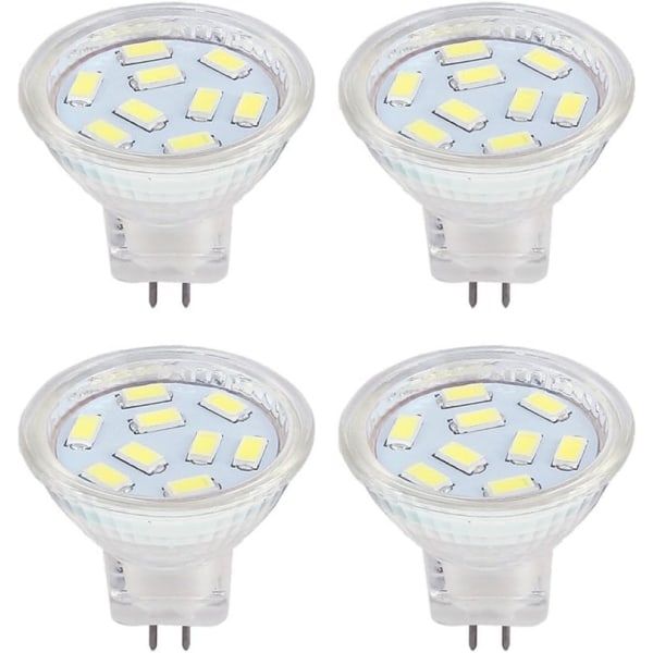 2W MR11 GU4 LED-lampa 12 Volt Cool White 6000K, 20W halogenersättning, MR11  G4/GU4.0 LED-spotlampa för hem, landskap, infälld 16c3 | Fyndiq