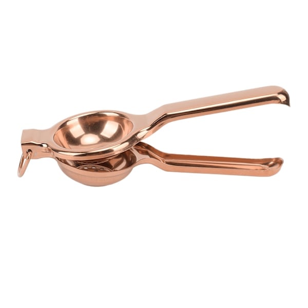 Rustfrit stålsaftpresser Ergonomisk ultra lang håndholdt saftpresser med løftegreb til køkken Rose Gold