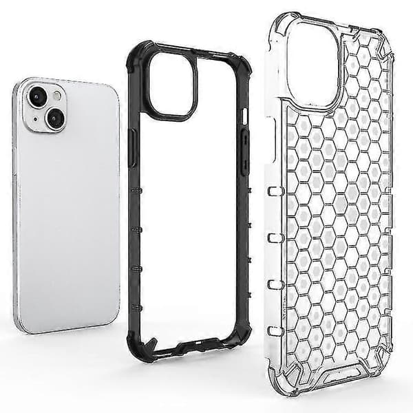 Honeycomb-mobilskal för Iphone 15 (svart)
