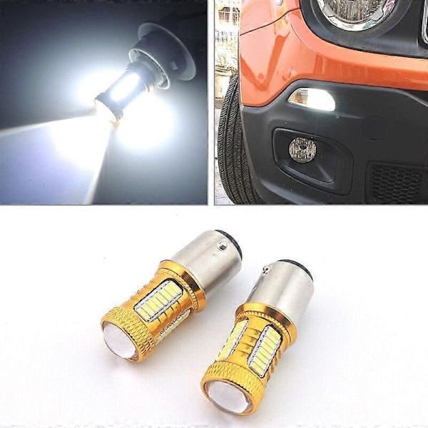 2 stk Xenon Hvite LED Pærer Dagkjørelys DRL Passer for Jeep Renegade 2015  12V 6000K