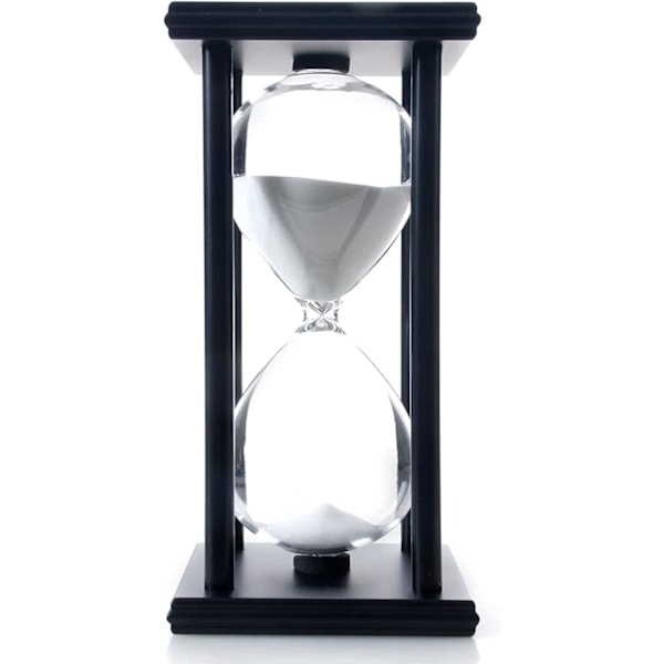 Hourglass Sand Timer Hour Glass with Sand Decoration Sand Clock Watch for Room Birthday Tea Coffee Table Book Shelf School Game Ornament Wooden