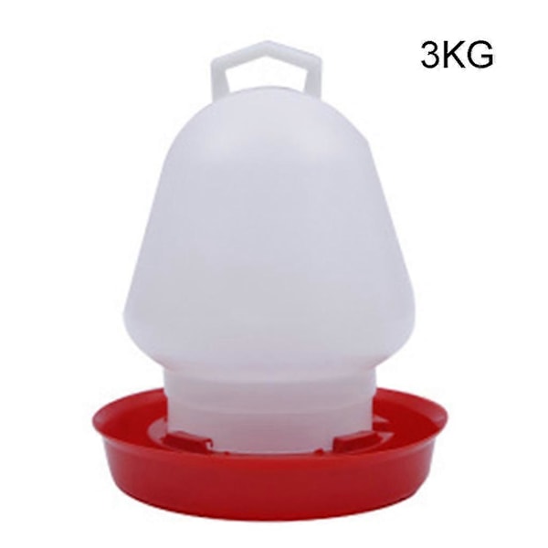 Kyckling Vattenautomat Hängande Plast Gravity Matad Fjäderfä Vattenbehållare för Tank 3KG