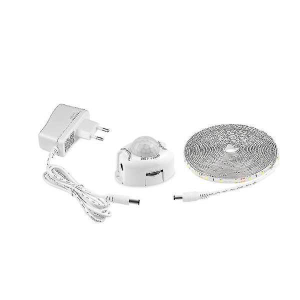 12v LED-remsa med rörelsesensor, vattentät Ip65 (5m, vit)
