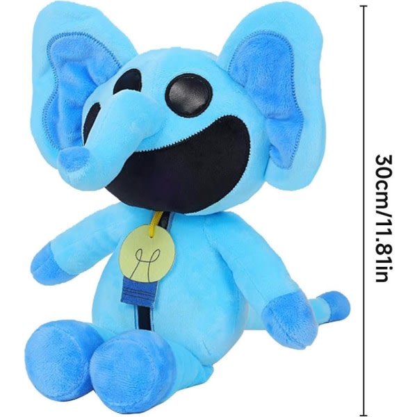 Hymyilevät Critters -pehmolelu, hauska hymyilevä Critters -pehmolelu, söpö täytetty eläinten tyynynukke leluja faneille lapsille pojille tytöille syntymäpäivä [DB] Bubba Bubbaphant Bubba Bubbaphant